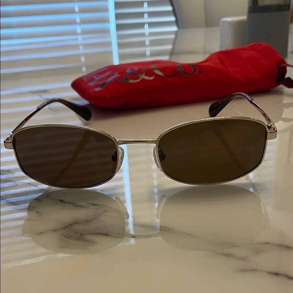Max & Co Silver and Brown Sunglasses